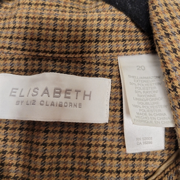 Elisabeth by Liz Claiborne Plaid jacket / coat - Picture 6 of 10